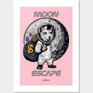 Moon Escape | Run To The Moon Posters and Art